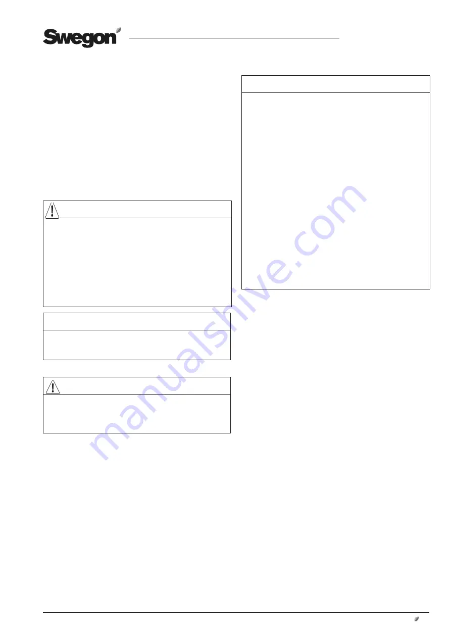 Swegon CoolDX 08-1 Installation And Maintenance Instructions Manual Download Page 13