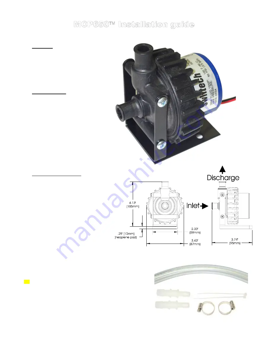 swiftech MCP650 Скачать руководство пользователя страница 1