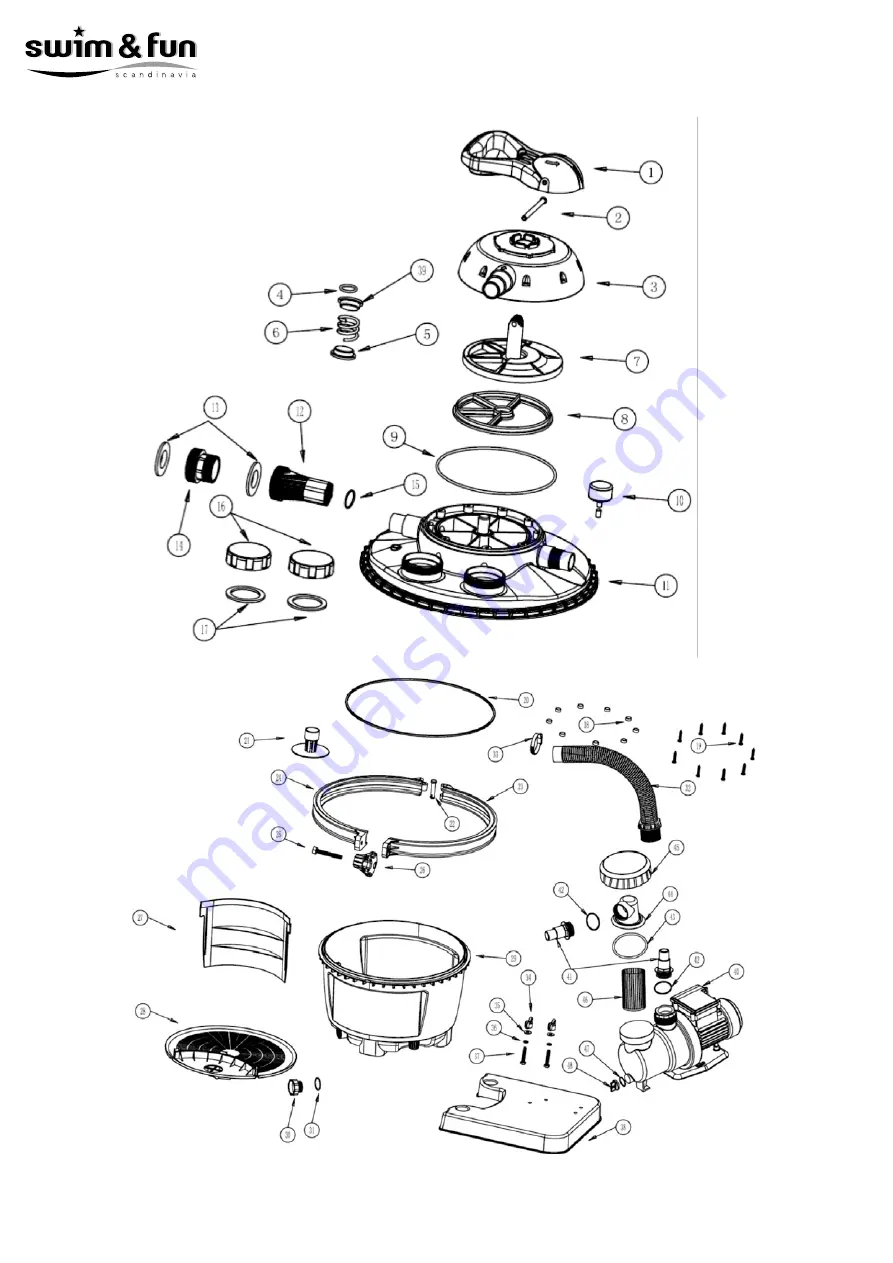 Swim & Fun ClearWater Pro 1002 Manual Download Page 40