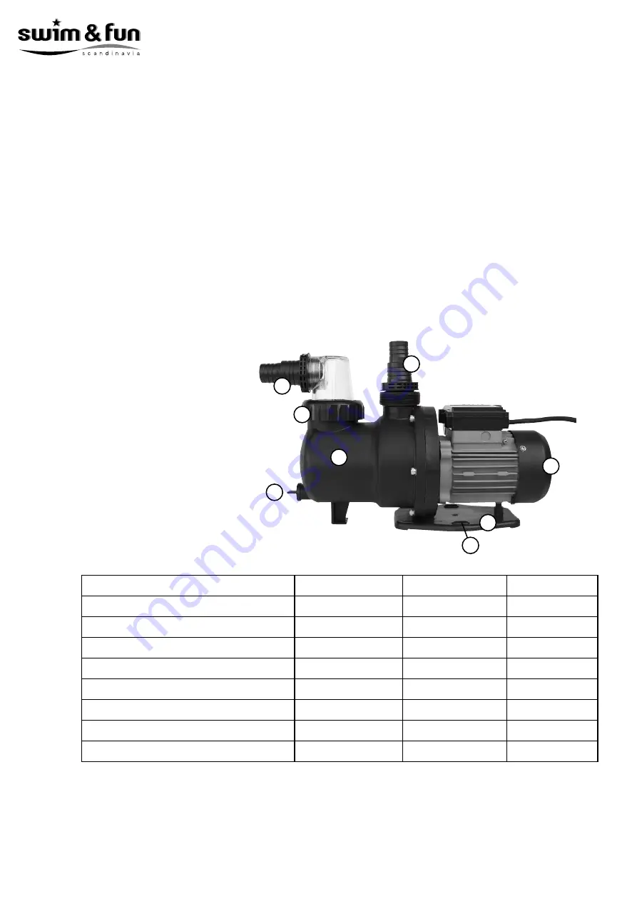 Swim & Fun SPS100-1 Manual Download Page 20