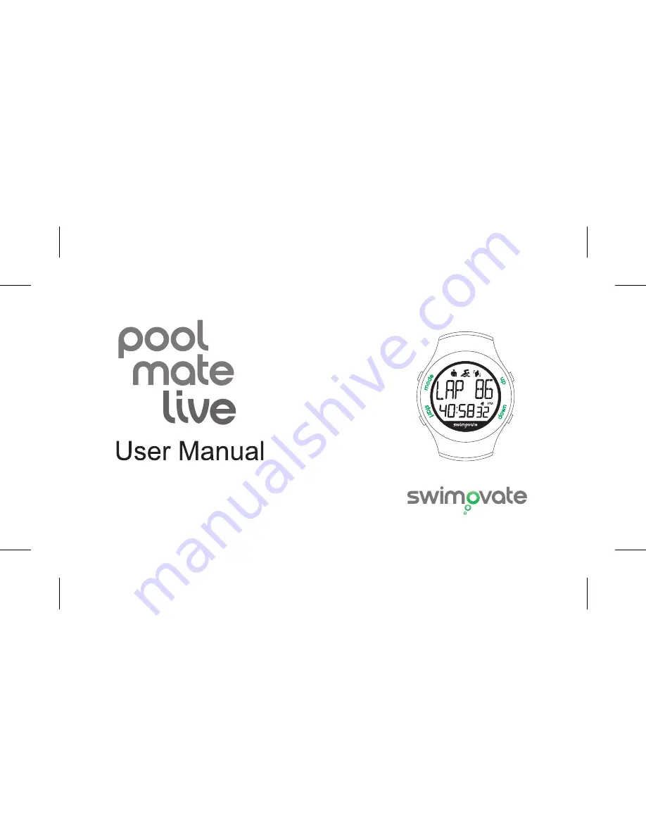 Swimovate pool mate live Скачать руководство пользователя страница 1