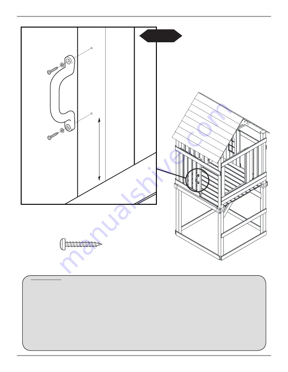 Swing-N-Slide Four Foot Tower Assembly Instructions Manual Download Page 26