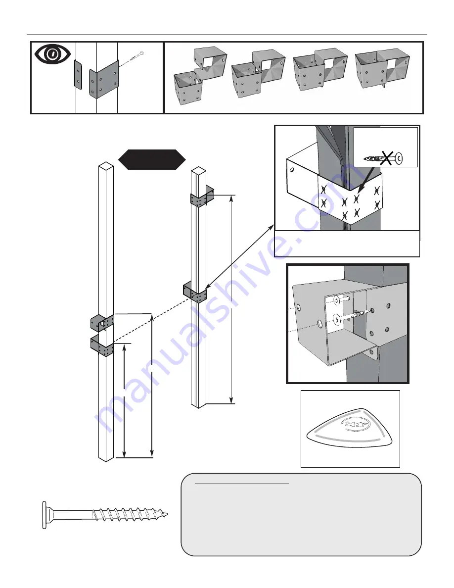 Swing-N-Slide Palisade II Assembly Instructions Manual Download Page 12