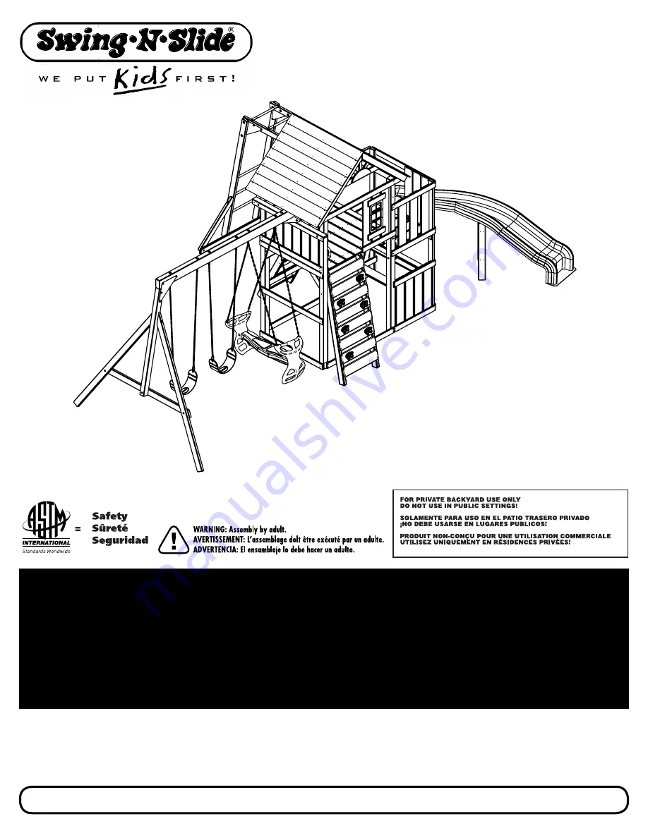 Swing-N-Slide PB 8272 Assembly Instructions Manual Download Page 1