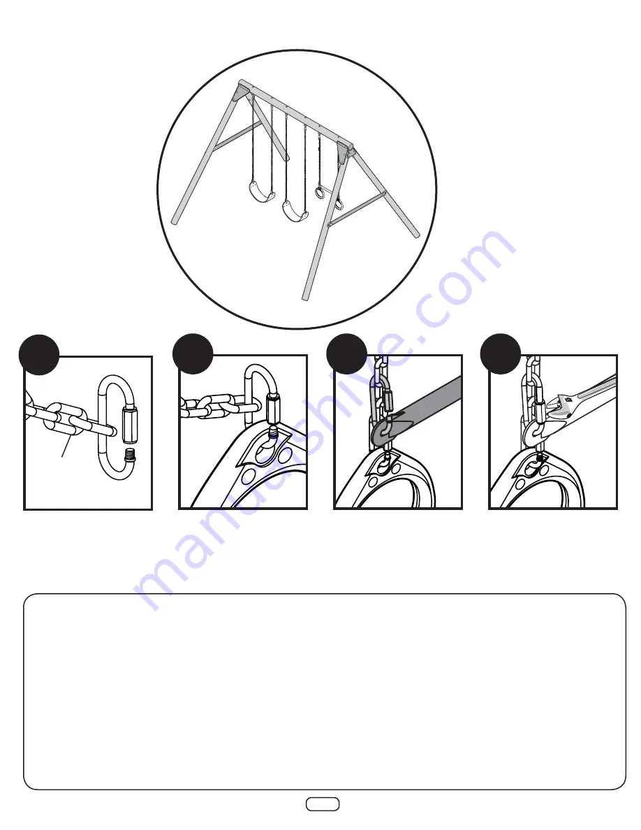 Swing-N-Slide PB 8330 Assembly Instruction Manual Download Page 17