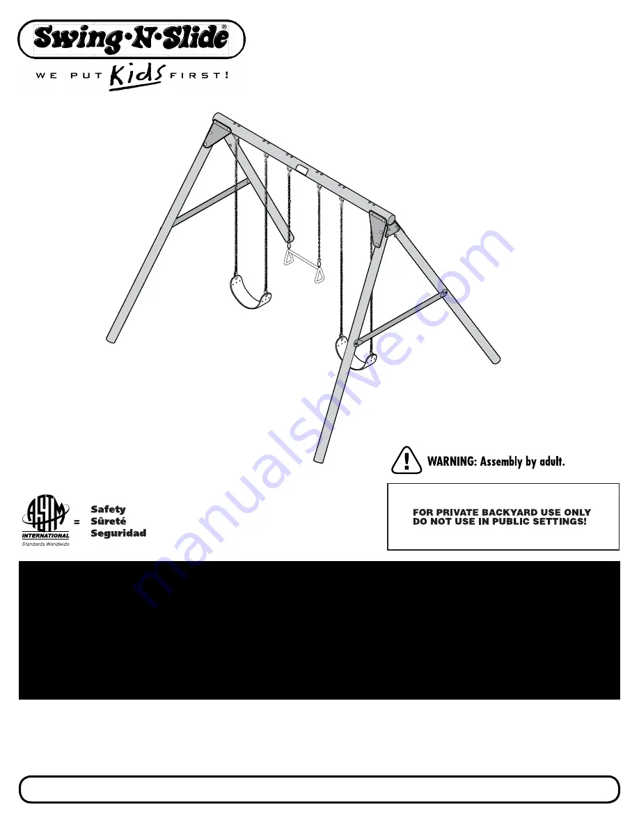 Swing-N-Slide PB 8330 Скачать руководство пользователя страница 1