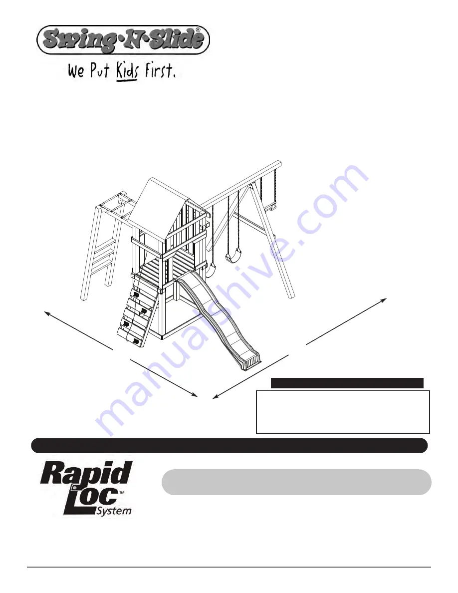 Swing-N-Slide PB 9210 Assembly Instructions Manual Download Page 1