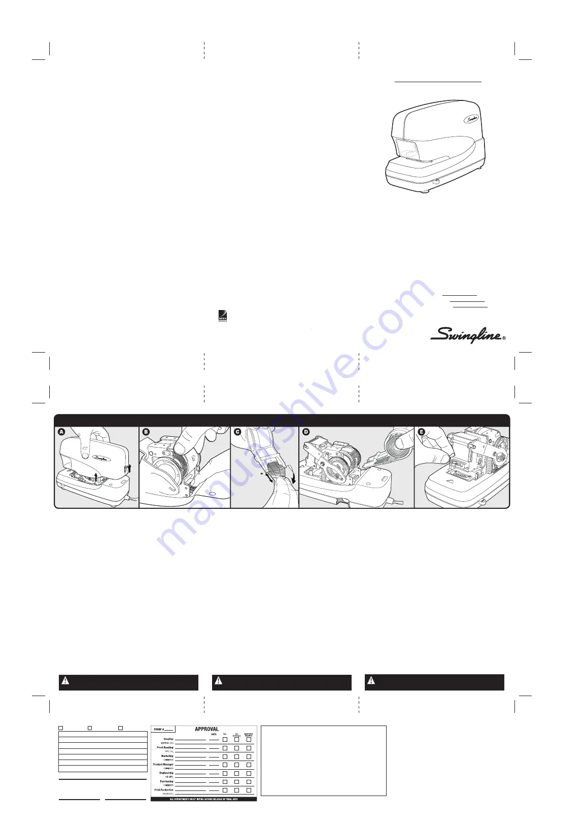 Swingline 69270 Instruction Manual Download Page 2