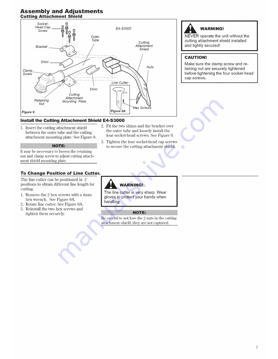 Swisher E4-S3000 Owner'S/Operator'S Manual Download Page 7