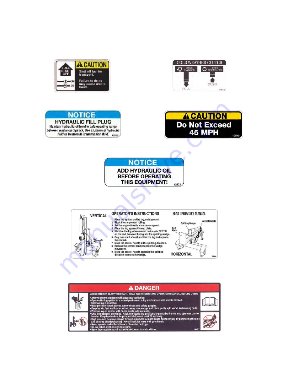 Swisher L110-111001 Скачать руководство пользователя страница 9