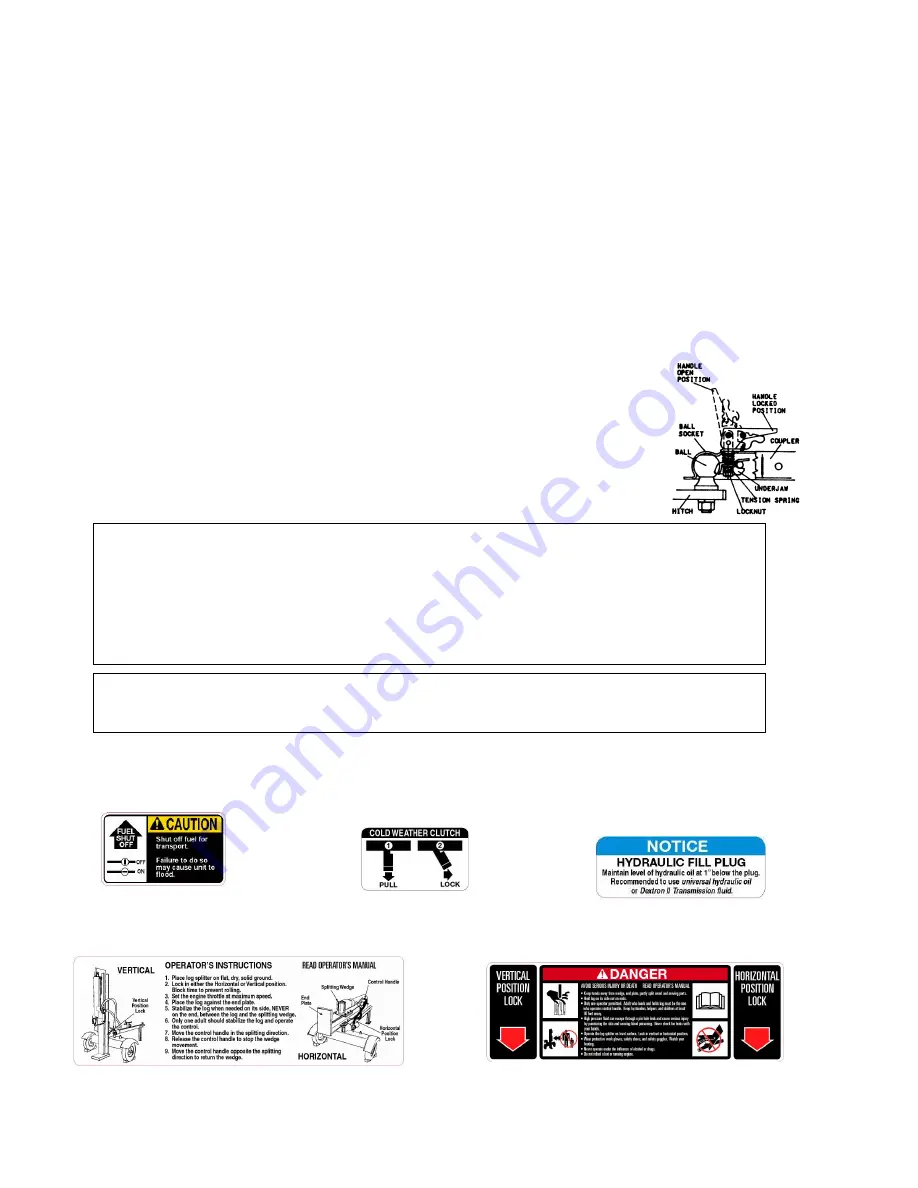 Swisher Logger LS67526S Owner'S Manual Download Page 5