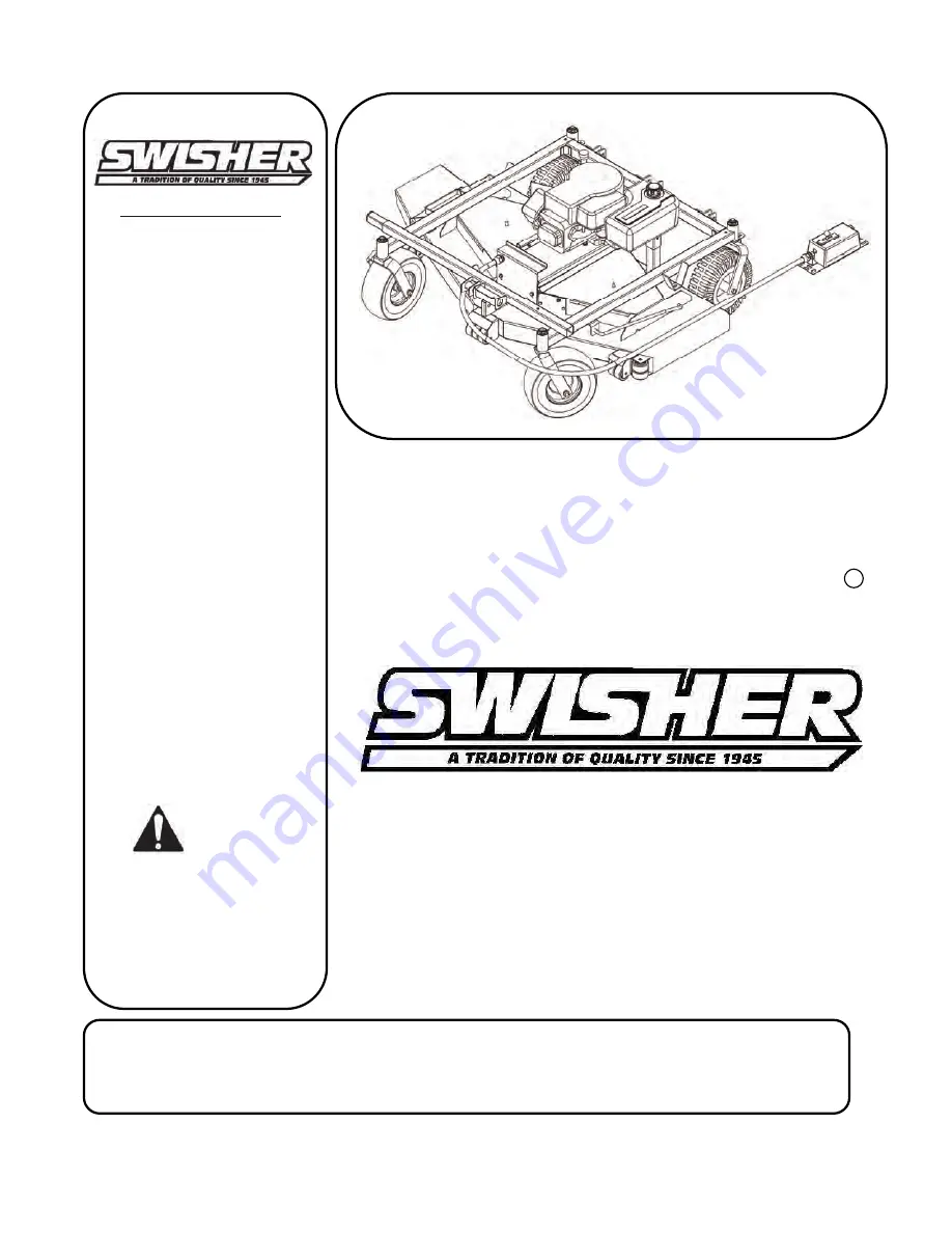 Swisher POL 14560B Owner'S Manual Download Page 1