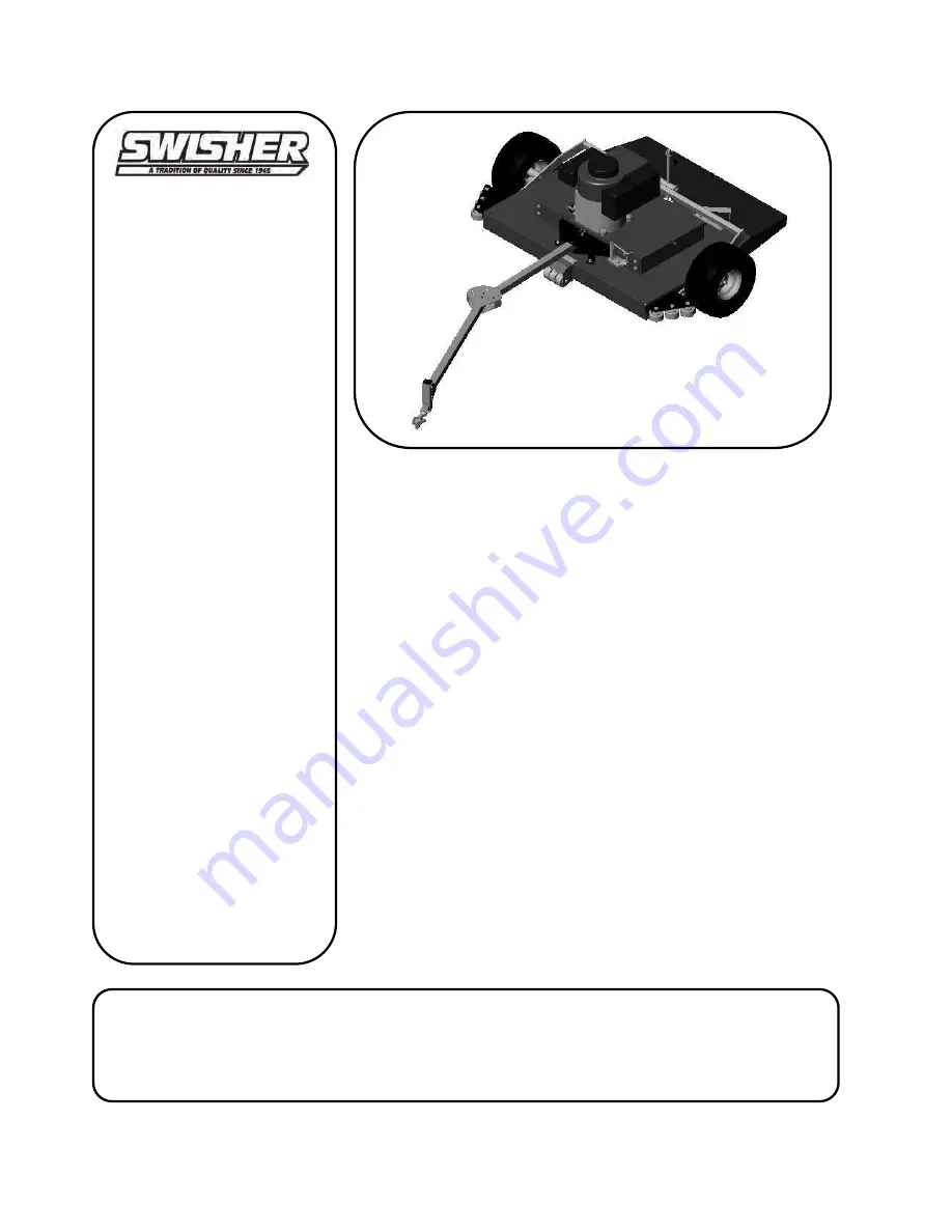 Swisher POL10544C Owner'S Manual Download Page 1