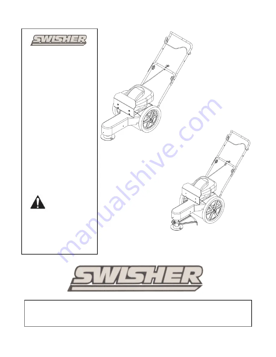 Swisher ST40022STDQ Owner'S Manual Download Page 1