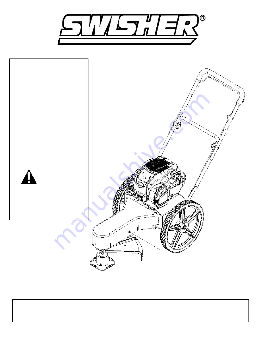 Swisher STD67522BS Скачать руководство пользователя страница 27