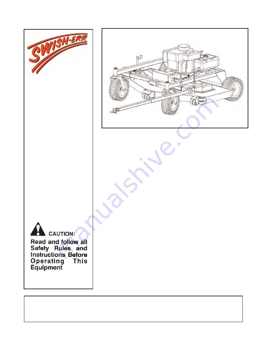 Swisher T1260, T1360, T1460 Owner'S Manual Download Page 1