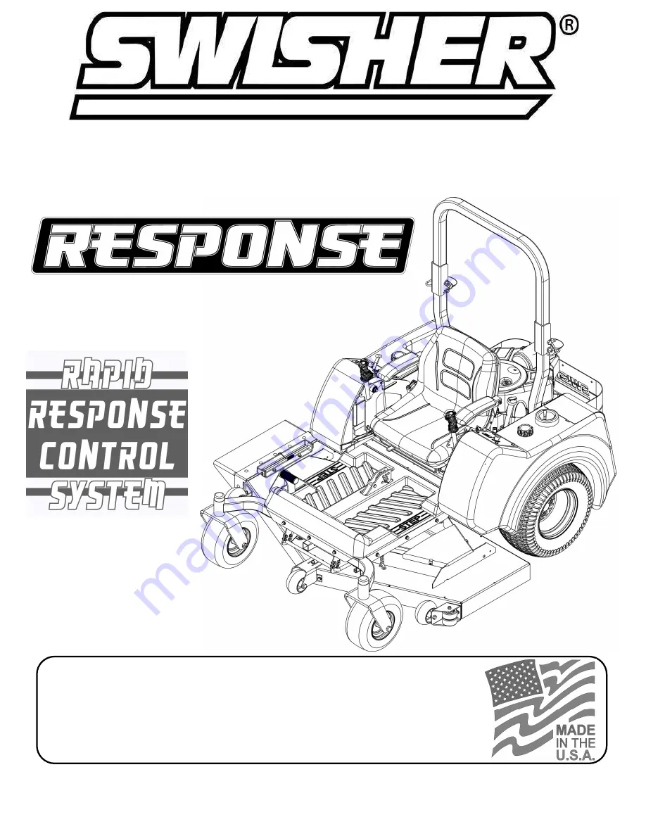 Swisher ZTR2460BS Owner'S Manual Download Page 1