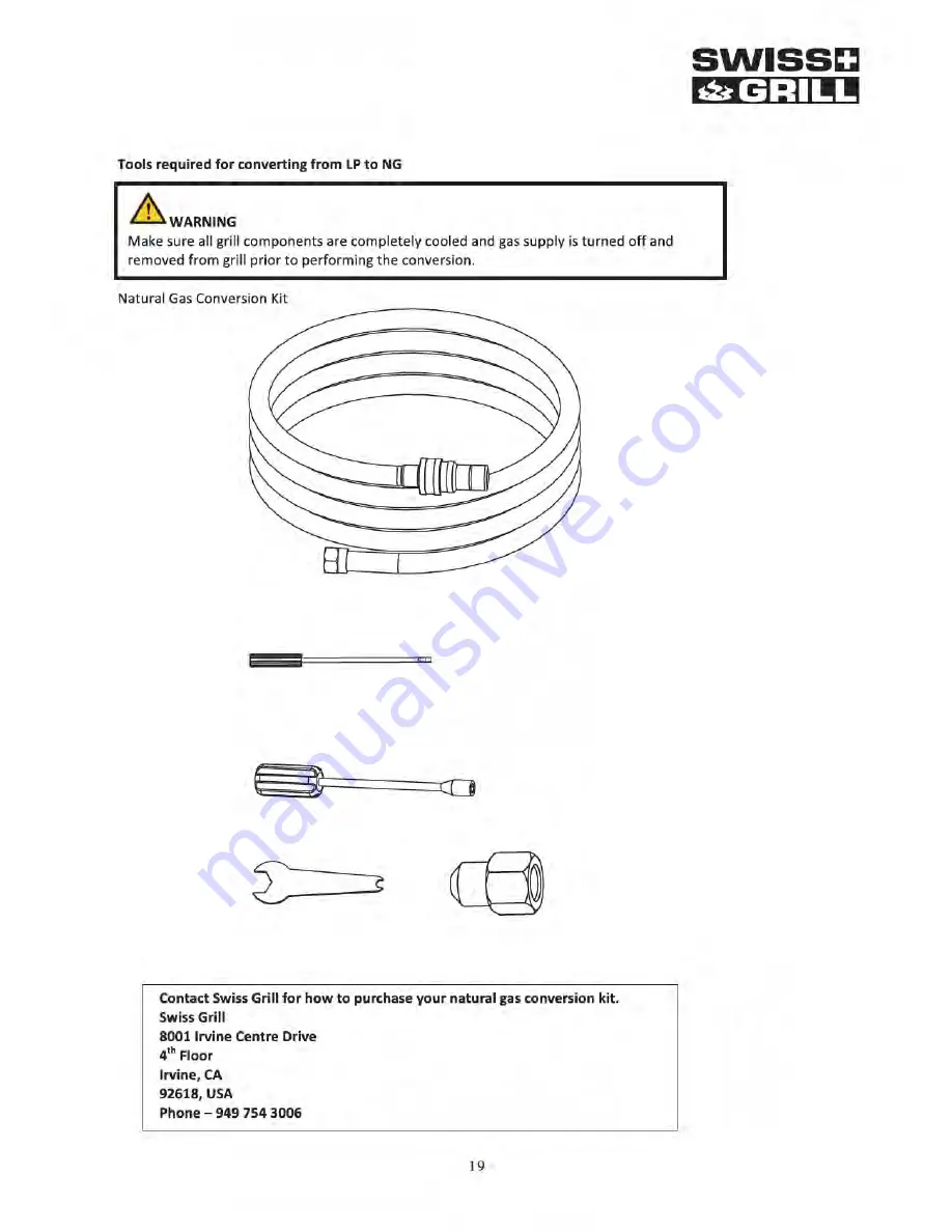 SWISS GRILL BI460 User Manual Download Page 19