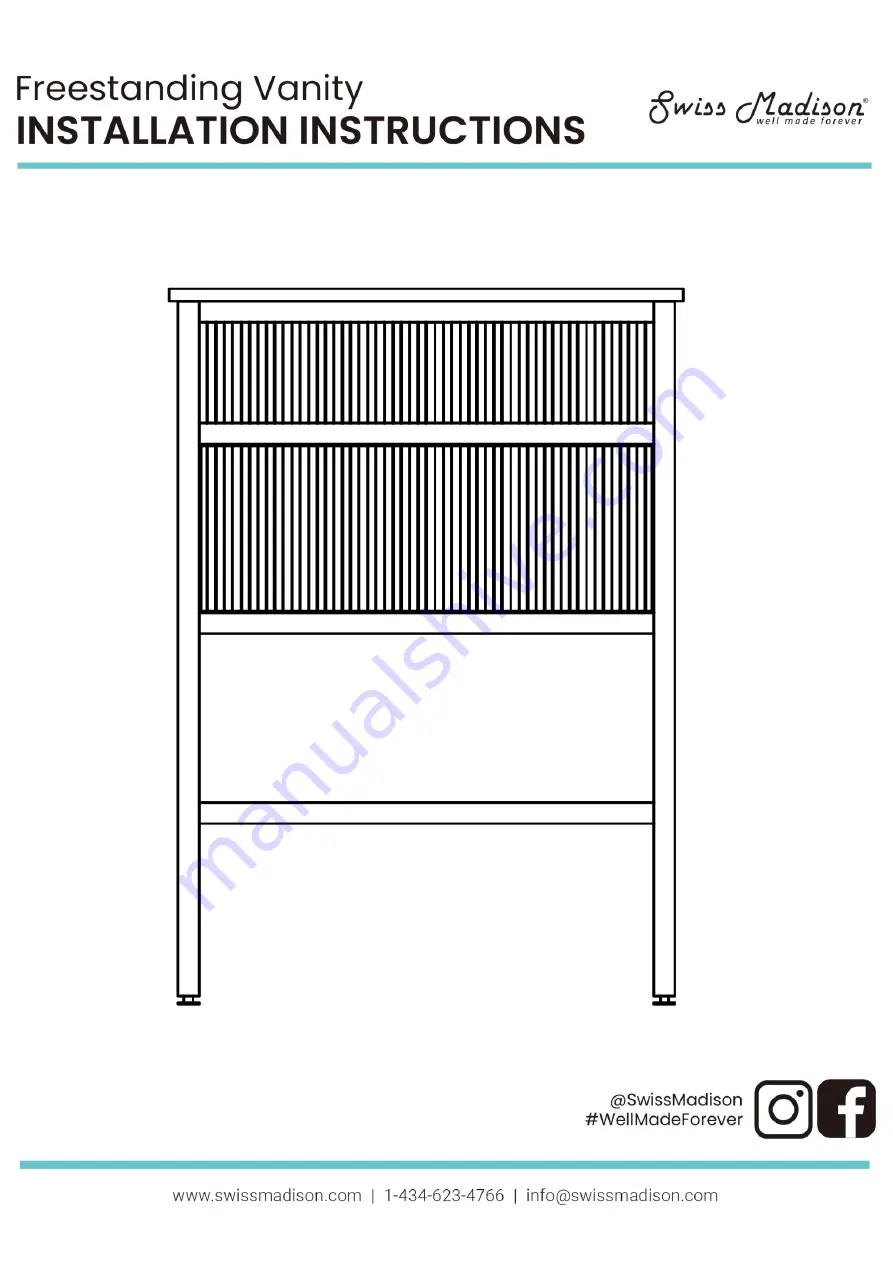 Swiss Madison SM-BV901WG Installation Instructions Manual Download Page 1