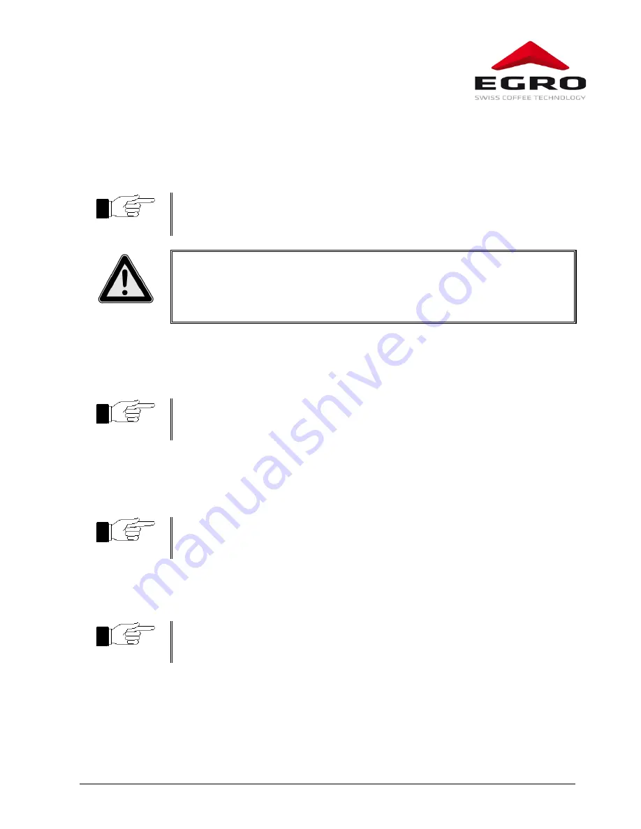 Swiss Egro 50 Series Operating Instructions Manual Download Page 39