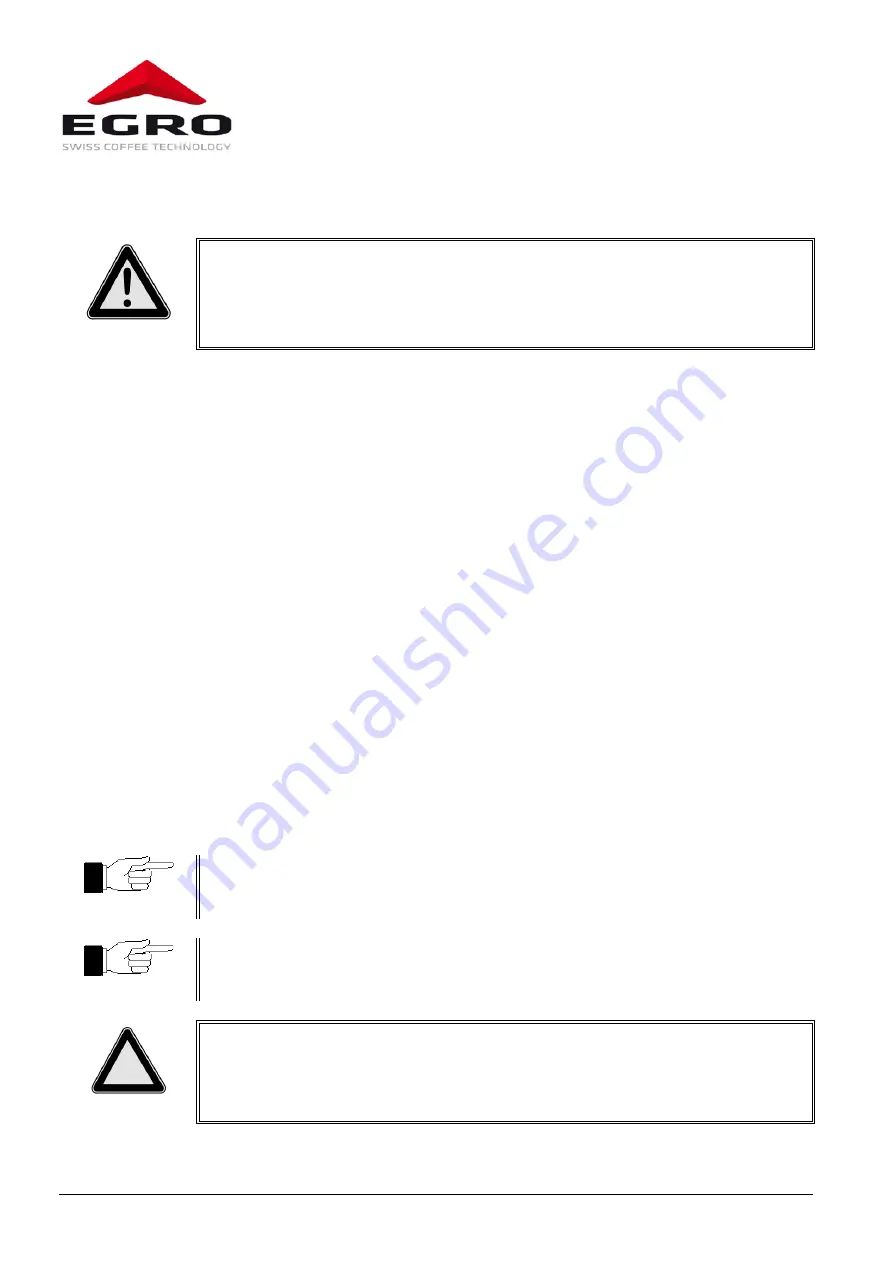 Swiss Egro 70 Series Operating Instructions Manual Download Page 48