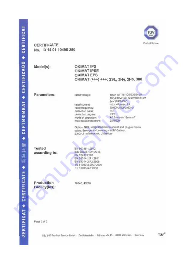 swissflex 0408129343 Operating Instructions Manual Download Page 31