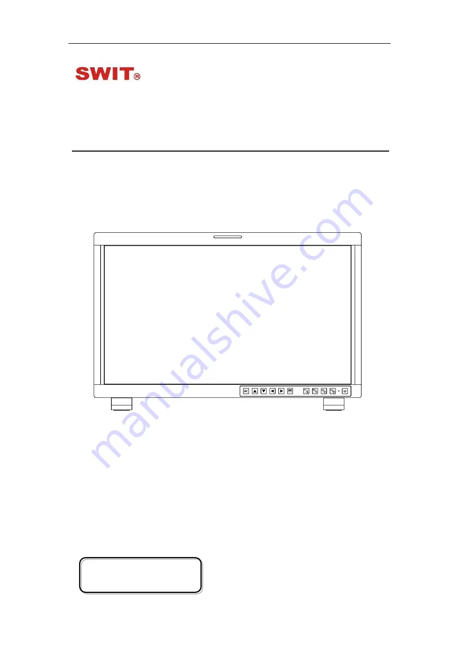 SWIT Electronics FM-21HDR User Manual Download Page 1