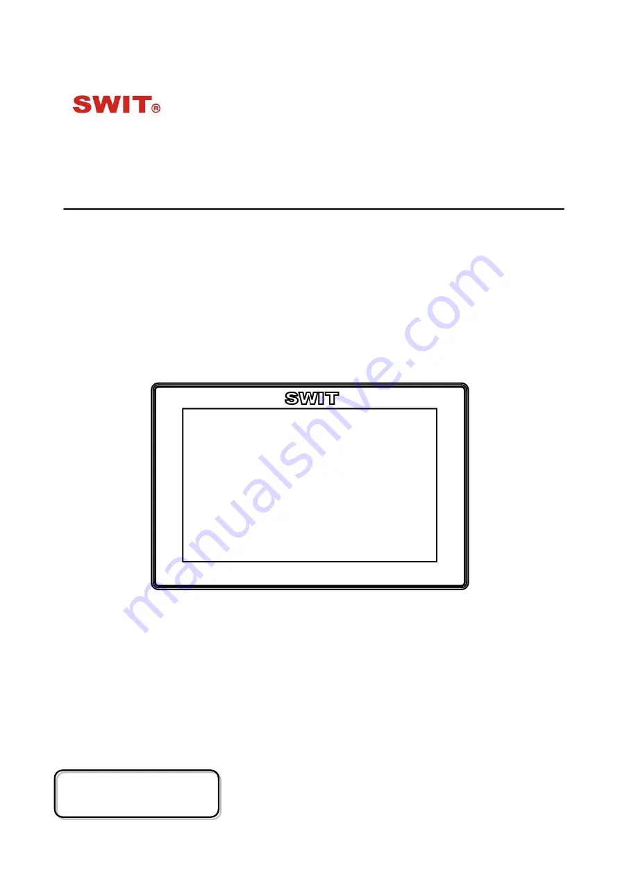 SWIT Electronics S-1073F Скачать руководство пользователя страница 1