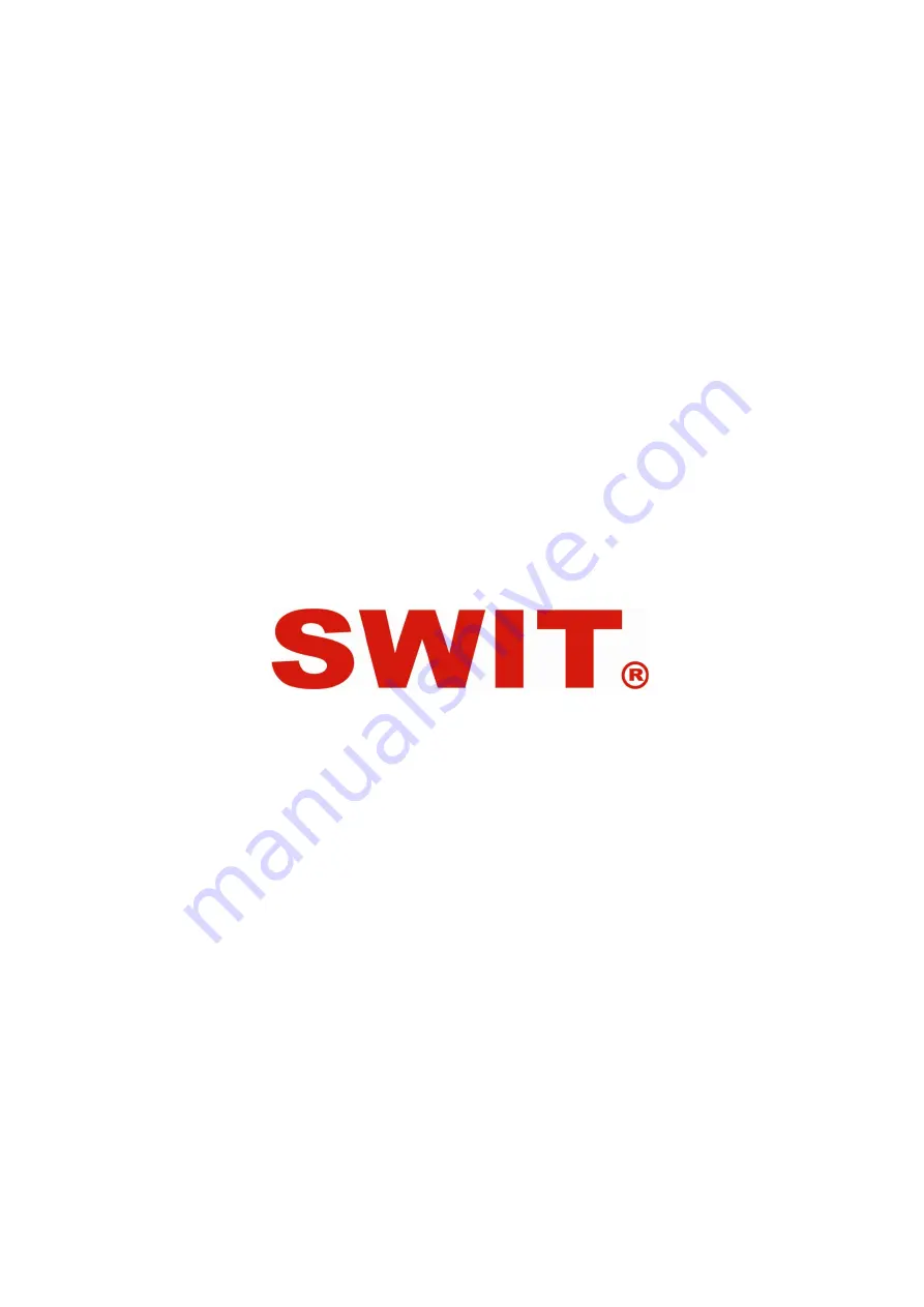 SWIT Electronics S-1243H Скачать руководство пользователя страница 20