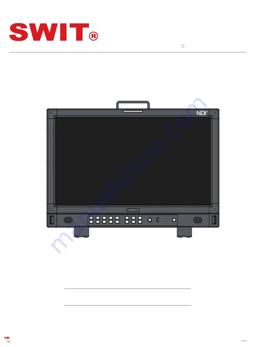 SWIT BM-215NDI Скачать руководство пользователя страница 1