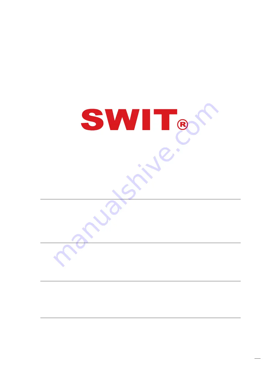 SWIT CM-S73H User Manual Download Page 19