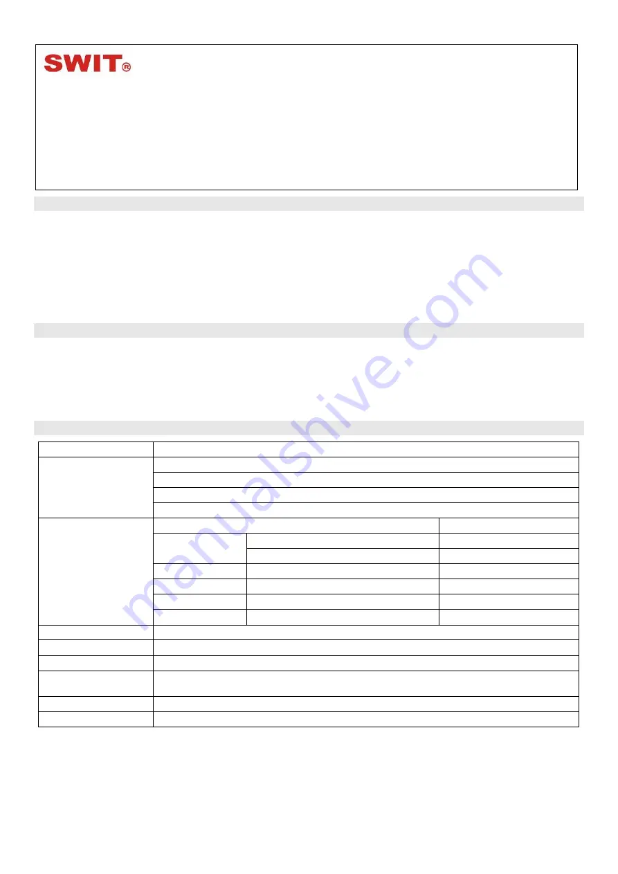 SWIT S-9204 User Manual Download Page 1