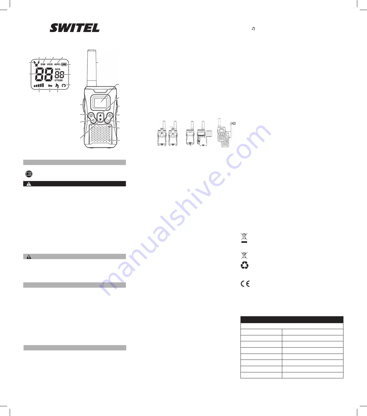 switel WTC 2800 Manual Download Page 4