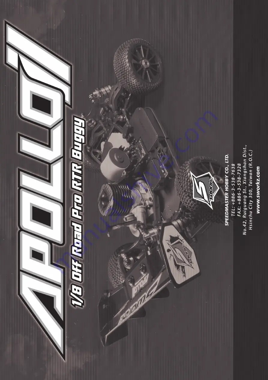 SWorkz Apollo II Pro Nitro RTR Instruction Manual Download Page 44