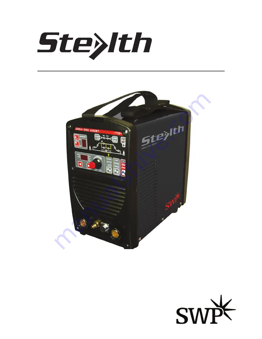 SWP STEALTH DIGI-TIG180PD Скачать руководство пользователя страница 1