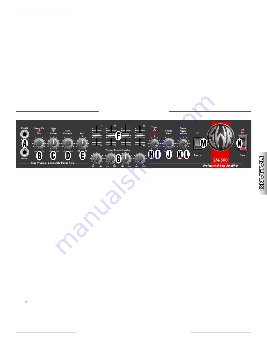 SWR SM-500 Owner'S Manual Download Page 21