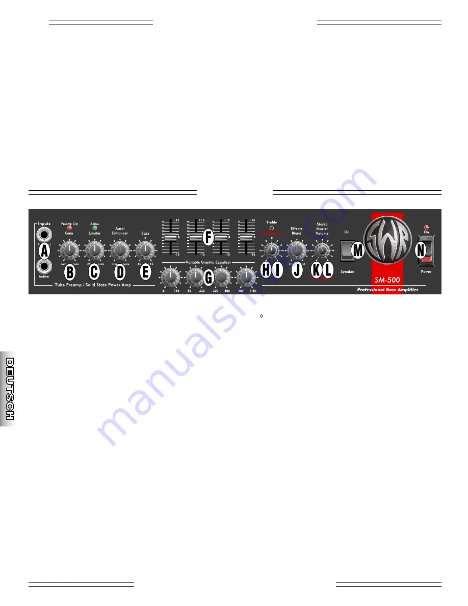 SWR SM-500 Owner'S Manual Download Page 26