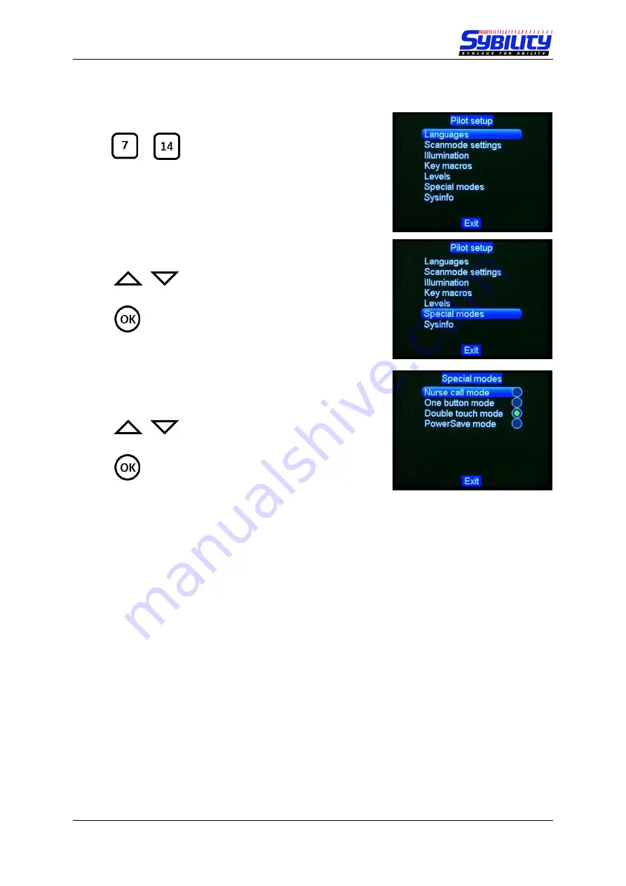 Sybility PILOT touch User Manual Download Page 16