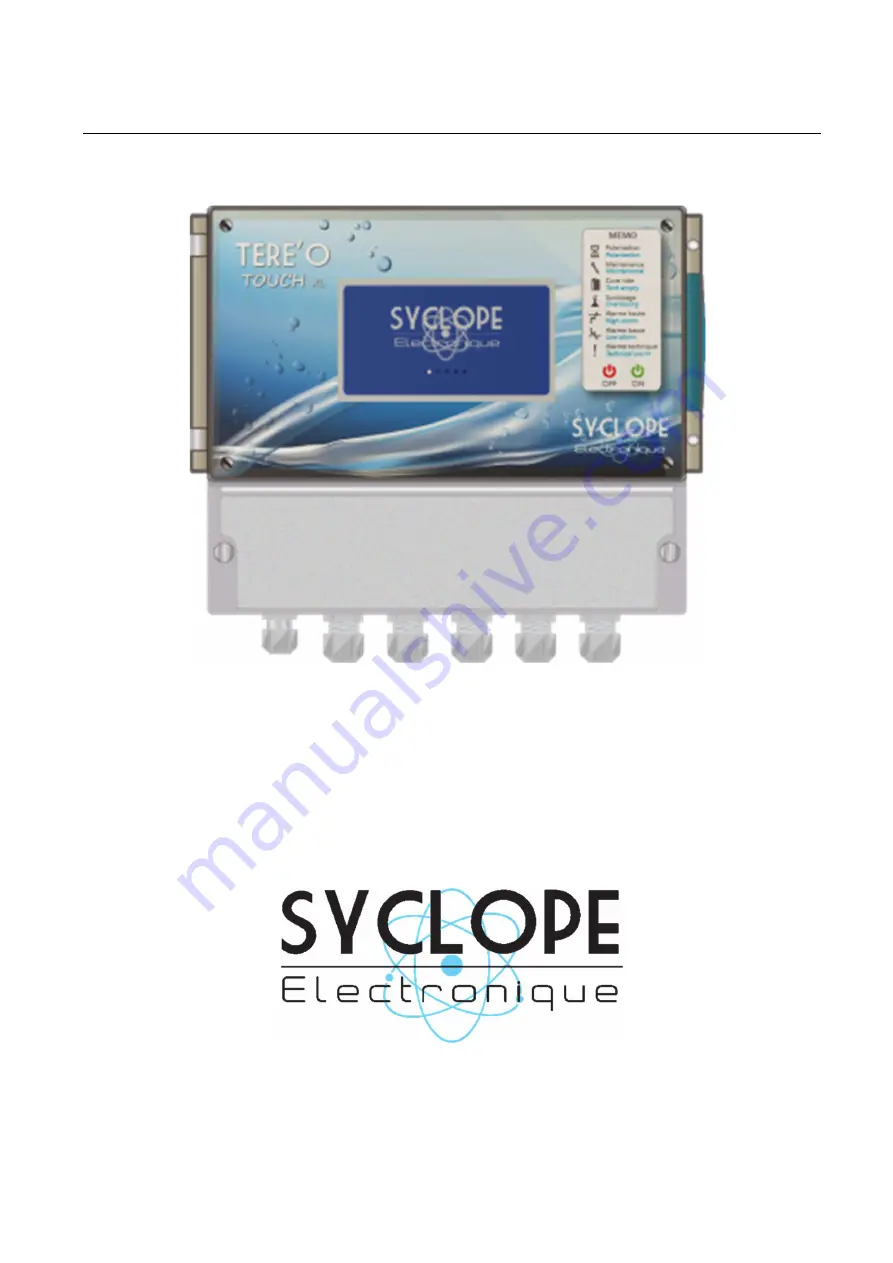 SYCLOPE electronic TERE'O Touch XL Installation And Operating Instructions Manual Download Page 1