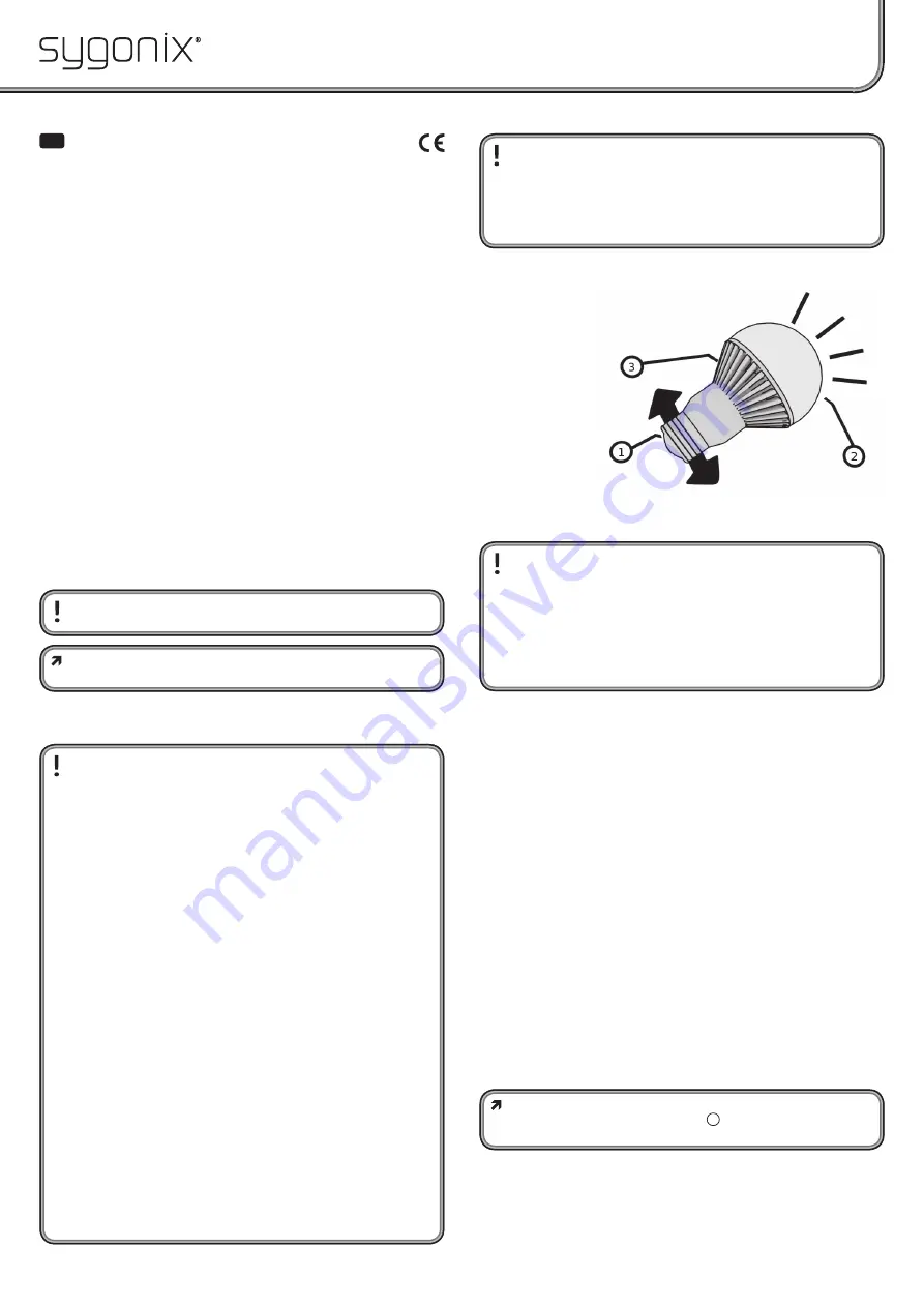 Sygonix 1323078 Operating Instructions Manual Download Page 7