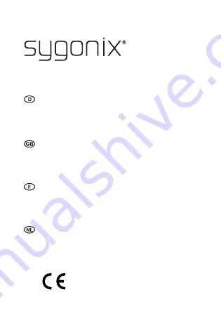 Sygonix 1911205 Скачать руководство пользователя страница 1