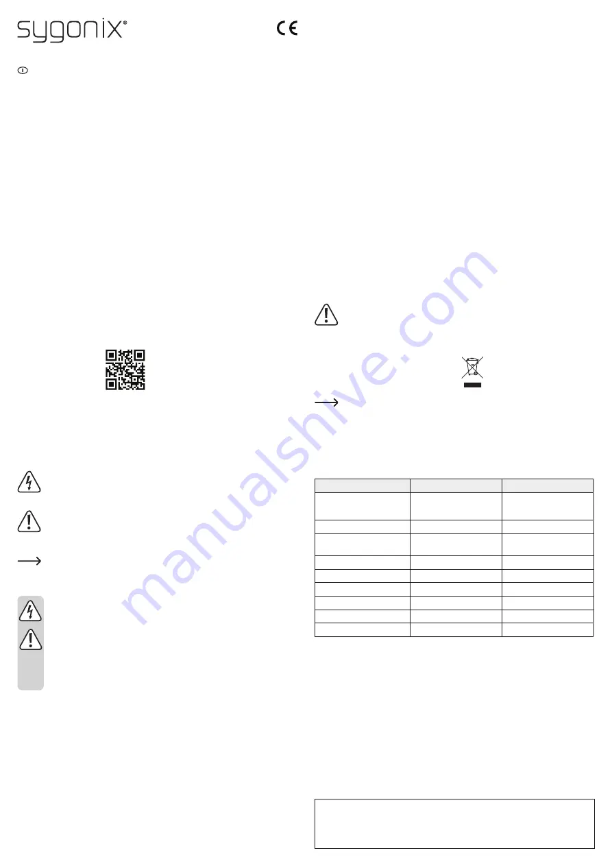 Sygonix 2267534 Operating Instructions Download Page 4