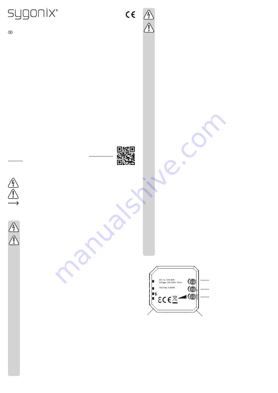 Sygonix 2348942 Скачать руководство пользователя страница 1