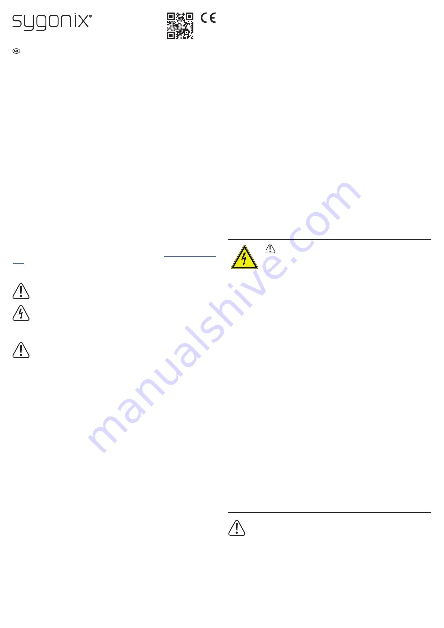 Sygonix 2489874 Operating Instructions Manual Download Page 5