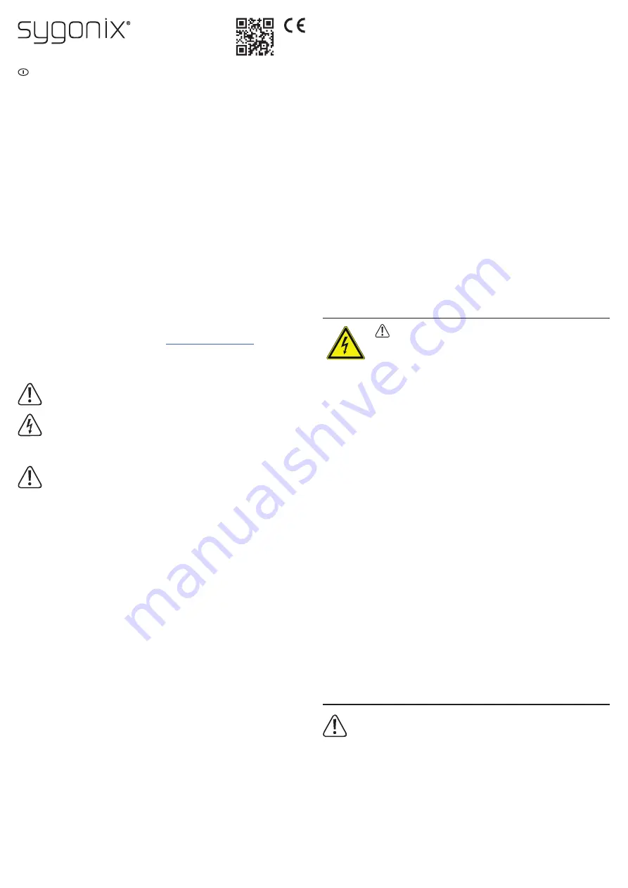 Sygonix 2489874 Operating Instructions Manual Download Page 7