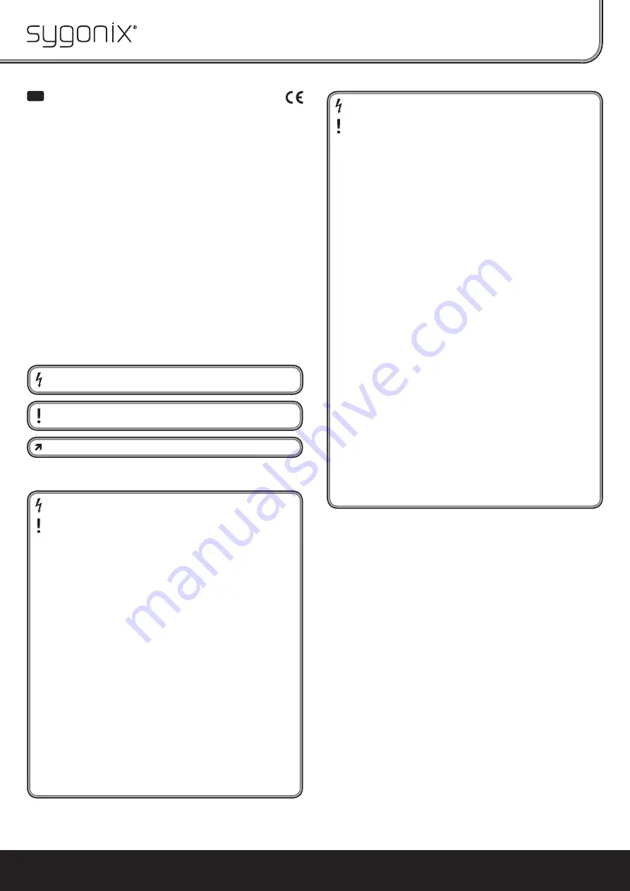 Sygonix 33925Y Скачать руководство пользователя страница 1