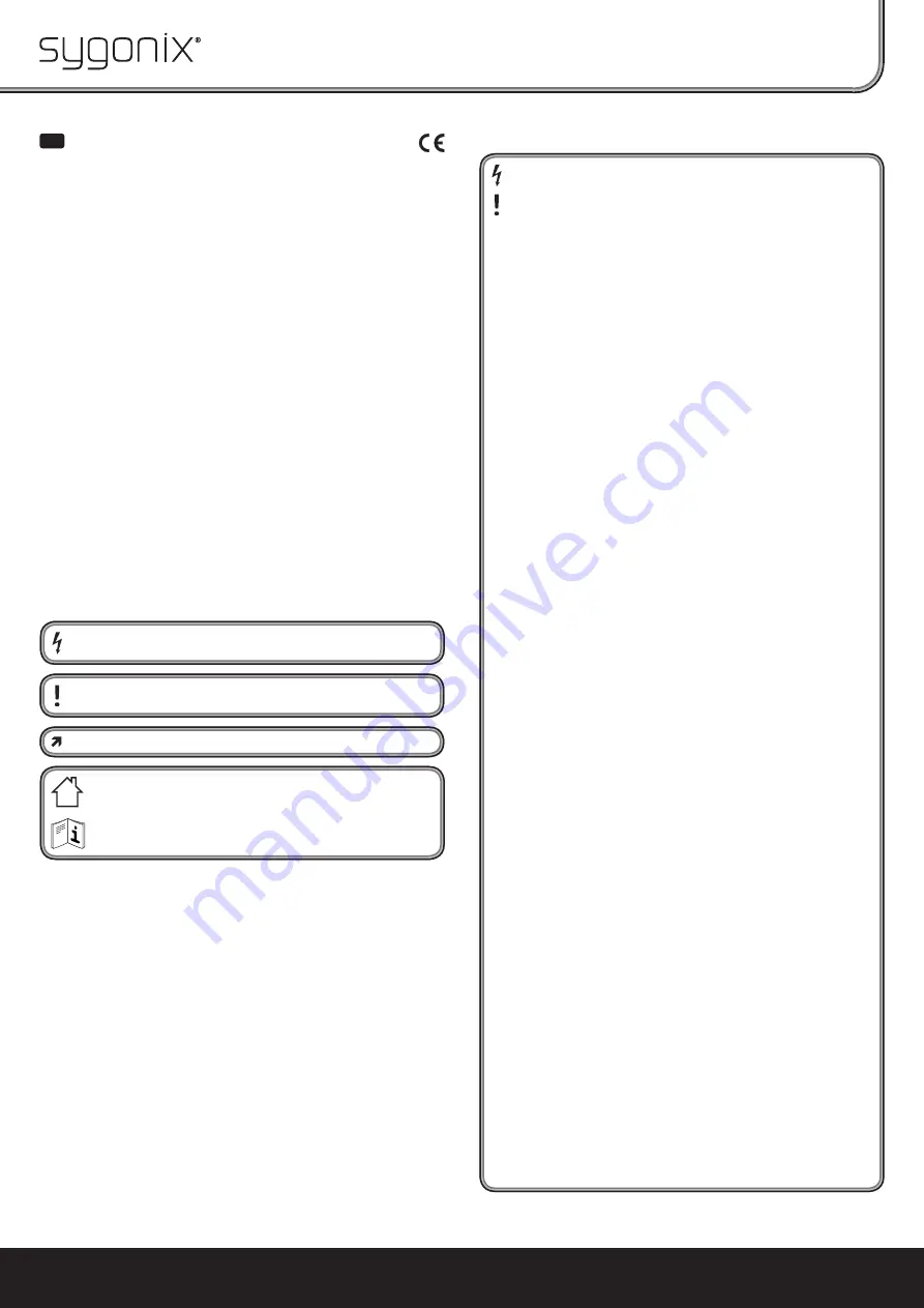 Sygonix 551695 Operating Instructions Manual Download Page 1