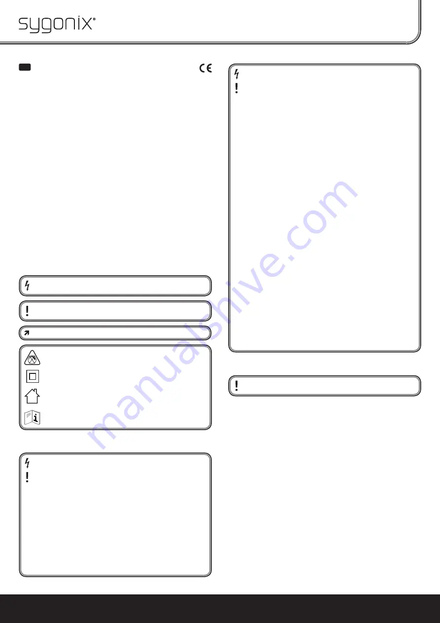 Sygonix Maido Operating Instructions Manual Download Page 1