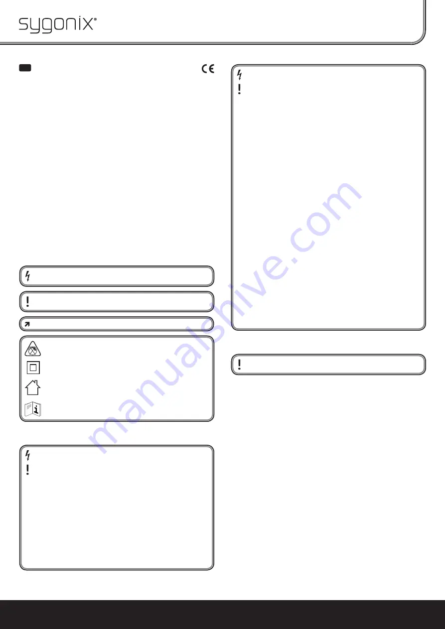 Sygonix Maido Operating Instructions Manual Download Page 3