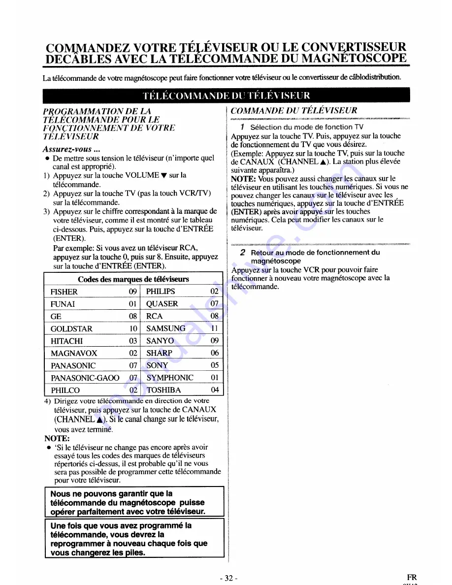 Sylvania 6240CVA Скачать руководство пользователя страница 66